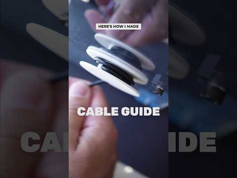 How to Make a Cable Guide with Cable Management #fusion #autodesk #cablemanagement #3dprinting