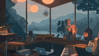 8 Hours Calm and Cozy Music x Rain x Fire Crackling Sounds | Cure Insomnia Instantly