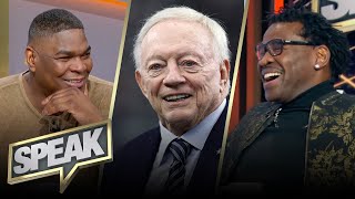 Michael Irvin responds to Jerry Jones’ comments, Cowboys’ 30-year drought & McCarthy debate | SPEAK