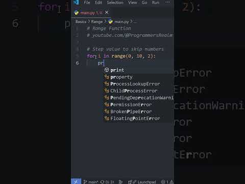 Python Basics: RANGE() Function in Under a Minute 🔢