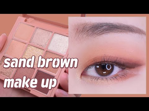 에뛰드 샌드힐 🌞 따뜻한 샌드 브라운 무드의 통통 무쌍메이크업💗