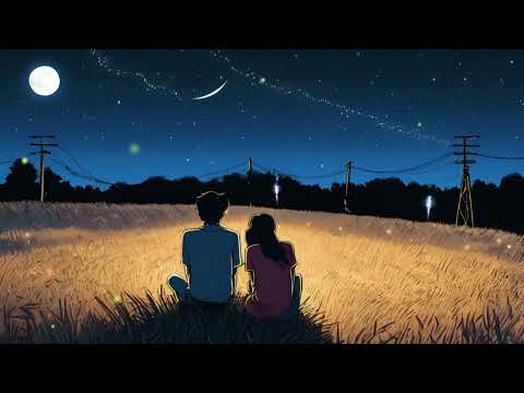 Lofi Night Vibes🌜Relaxing Music Set in a Tranquil Wheat Field🌾Perfect for LateNight StudyCalm Sleep🎧