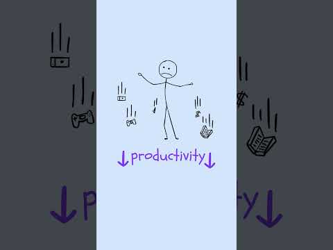 How to Focus in a World of Distractions #animation #productivity