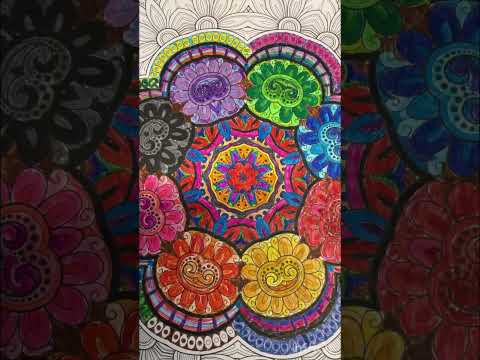 #helpme1ksubscriber #mandalaart #mandaladrawing #colouring #drawing #mandalaartist #artline #posca