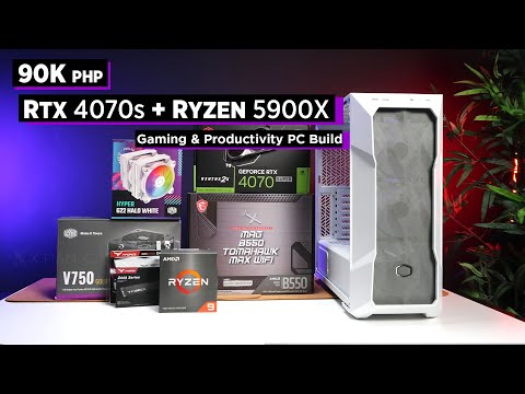 Build VLOG: ₱90K RTX 4070s + RYZEN 5900X Gaming & Productivity PC [Ph]