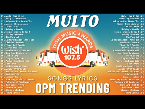 Multo - Cup Of Joe💗Best OPM Tagalog Love Songs - NEW OPM Trending 2025 Playlist with Lyrics