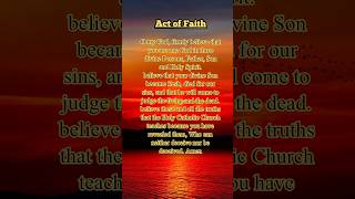 Act of Faith #catholic #christian #faith #love #prayer #shorts  #praise #worship #konkani #short