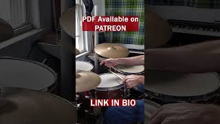 Drum Lesson! Gene Krupa Solo Jazz Lick! For PDF: Link in BIO!