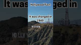 Did you know about Hollywood sign fact ?? #hollywoodsign #hollywoodfacts