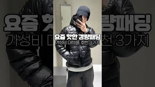 가성비 경량패딩 추천 3가지