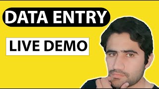 DATA ENTRY LIVE DEMO WORK I How to Create Data Entry Portfolio as a beginner without any experience