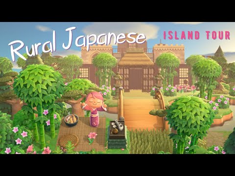STUNNING Japanese Countryside ACNH Island Tour Koteji | Animal Crossing: New Horizons Gameplay