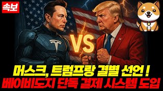 [베이비도지코인] 일론 머스크 충격 발언 " 도지코인 대신 신규 밈코인 등록할 것" 스페이스 X와 협업하다 #babydoge