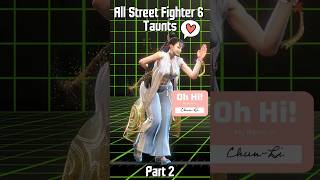All Street Fighter 6 Taunts - Part 2 #StreetFighter6 #Capcom #streetfighter #sf6 #スト6 #shorts