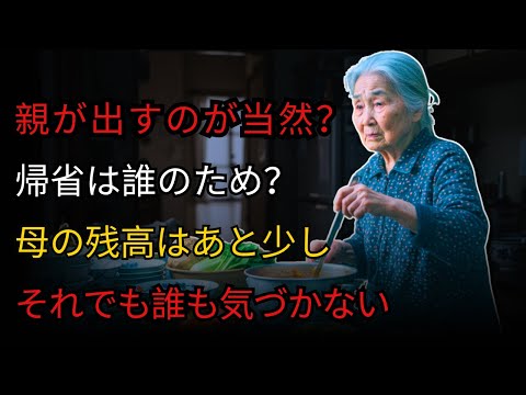 親が出すのが当然？帰省のたびにすり減る心と財布。“家族”の意味、もう一度考えてみよう。【60代以上の方へ】
