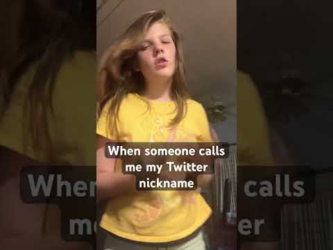 When someone calls me my Twitter nickname ￼