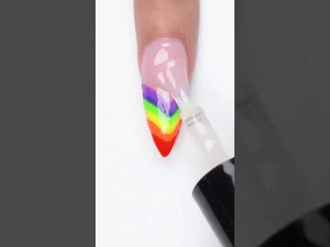 #Shorts Rainbow Nail Art