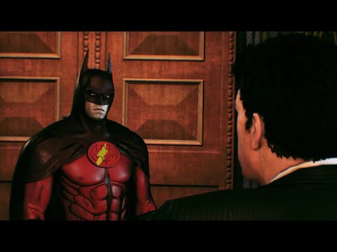 Flash Batman Unmasking Scene at Wayne Tower