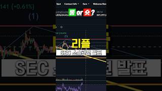 리플 SEC 소송 관련 발표! 매수냐 매도냐