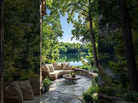 Relaxing Nature Jazz Lakeside Ambiance |  Positive Jazz Background Music For Relaxation And Focus