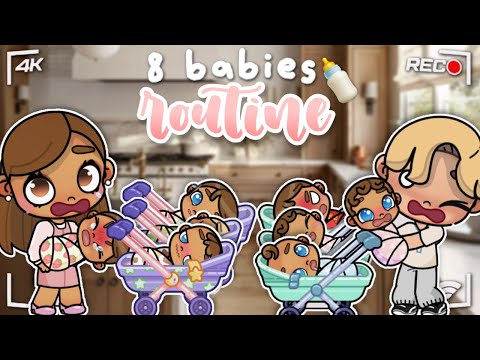 8 *BABIES* (Octuplets) Routine Roleplay 👶🍼|| Avatar World Roleplay 🌎