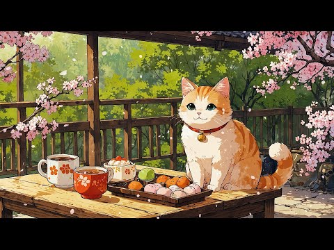 Spring Tea Moments 🌸 Spring Lofi Songs With Mochi & Matcha Vibes 🌸 Lofi Morning To Feel Peaceful