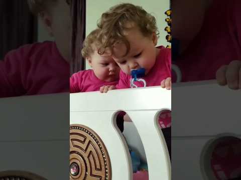 Cute Twin Babies Falling Down #shorts #twins