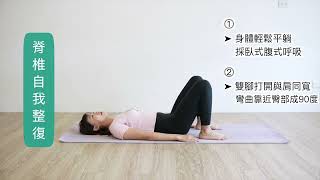 【運動教學影片】脊椎自我整復