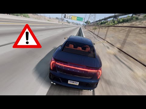 When your car decides to be part of a highway sign | BeamNG.drive #beamngdrive #crashing #crash