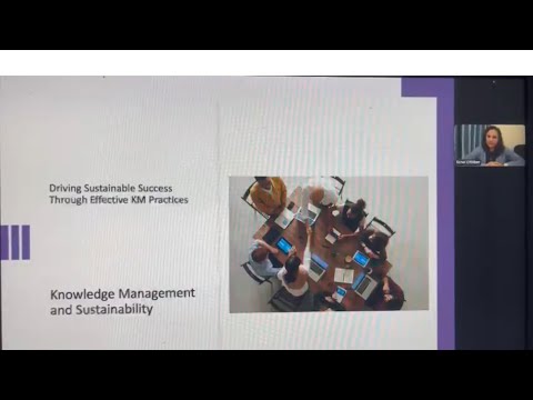Knowledge Management and Sustainability 🌎🌱 #Webinar #PMI #GuestSpeaker #SonalChhiber
