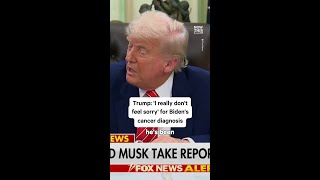 Trump Slams Biden Following Cancer Diagnosis