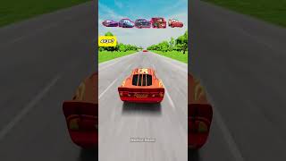 ⚡McQueen vs Mater vs Sally vs Doc Hudson vs Ramone #cars #beamingdrive