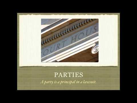 Civil Litigation - Jurisdiction, Parties, Pleadings, Termination Prior to Trial