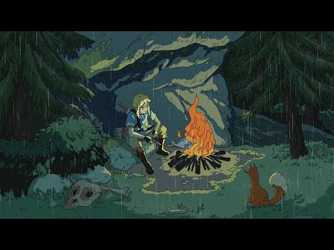 Cozy Campfire - Relaxing Video Game Music (With Campfire Ambience)