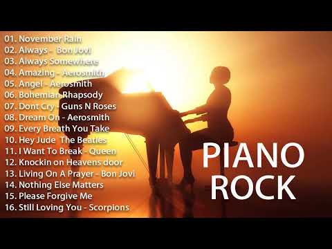 Piano Rock Collection 2023 - Relaxing Piano Rock Ballads Songs
