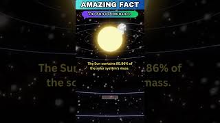 AMAZING FACT | The Sun's Dominance #spacefacts #solarsystem #astronomylovers