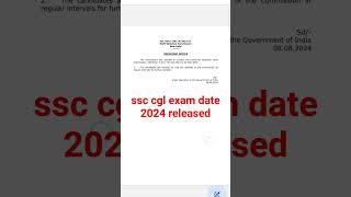 ssc cgl 2024 exam date/ssc CGL #ssc #ssccgl #chsl