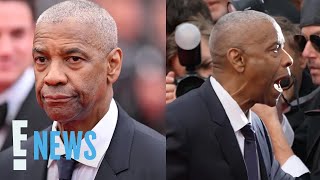 Denzel Washington Confronts Photographers at Cannes Film Festival | E! News