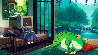 Take it slow – chillhop grooves for study/work (with rain sound) 🐸