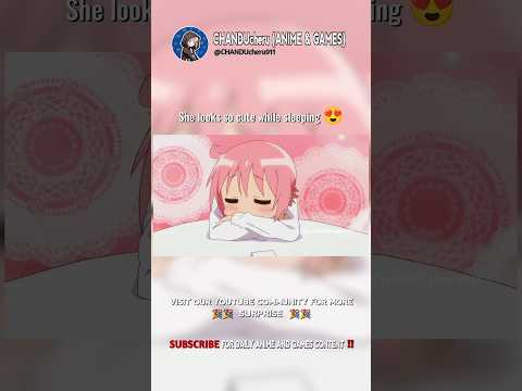 She looks so cute while sleeping 😍 #anime #shorts #animeedits #animelover