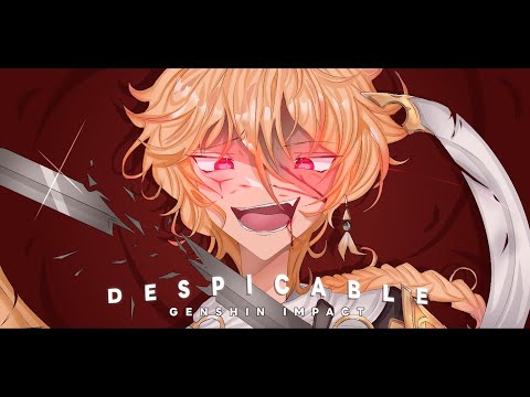 ABYSS AETHER  -【 DESPICABLE MEME 】- | Genshin Impact | WARNING: BLOOD/FLASH