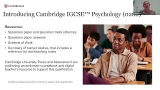 Introducing Cambridge IGCSE™ Psychology