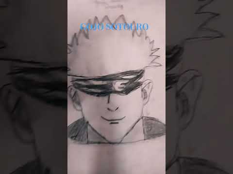 Gojo Satouro drawing 😄😁😄#art #drawing