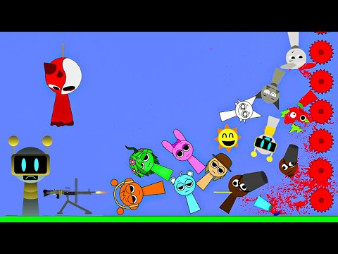 FunBot Horror is furious. Incredibox Sprunki but in Algodoo
