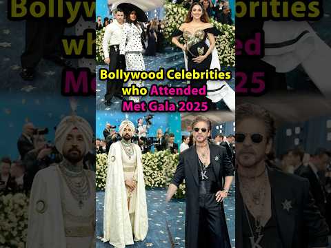 Bollywood Celebrities who Attended Met Gala 2025 #shahrukh #metgala2025 #kiaraadvani #diljitdosanjh