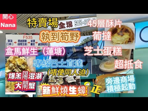 「蓮塘口岸」專線巴士去盒馬鮮生/爆羔陽澄湖大閘蟹/美味燒生蠔/新開抵食芝士蛋糕/葡撻/半熟芝士/特賣場執筍野/美甲/新開電影院/超平戲飛/麥當奴BurgerKing/開通深圳通教學