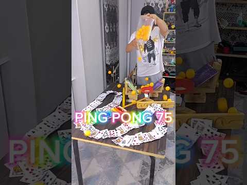 Ping pong ball trickshot shorts #short #shorts #pingpongers #satisfying