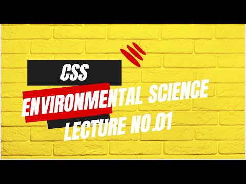 LECT NO 01 ENVIRONMENTAL SCIENCE NOA BY MAJID RAZA