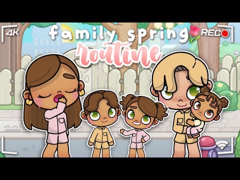 Family Spring Morning Routine ⛅️🌷 || Avatar World Roleplay 🌎