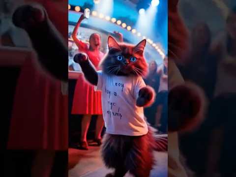 Little cat Dj goes dancing #cat #devilmeji